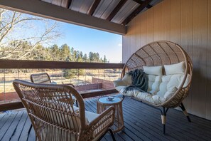 Relax, recharge, and take in the beauty of nature from this cozy corner.
