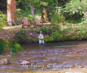 Fly Fishing at RiverSong Inn in Estes Park Colorado