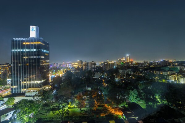 Amazing views of the Nairobi night sky from floor to ceiling windows in every ro