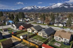 Overview of home with Bitterroot Mountains