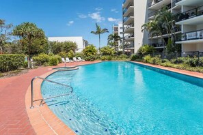 Enjoy the lagoon-style heated swimming pool and relaxing heated spa, the perfect place to unwind and soak up the surroundings.