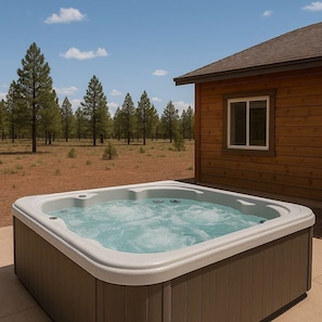 AI Generated Preview - Hot Tub Installation in Progress!