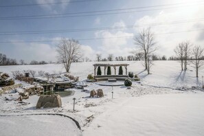 Step out into the landscaped back yard & enjoy the serene surroundings
