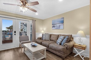 Large spacious sofa with sitting chair