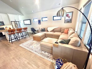 Lovesac couch with queen sleeper