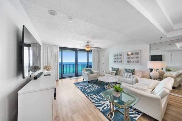 Gulf front living room