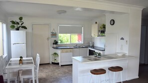 Kitchen and dining area.