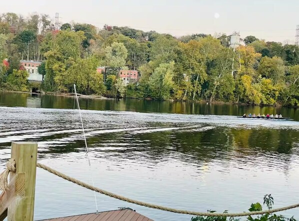 Relax and take in the serene river views—watch as rowing boats glide peacefully across the water, adding to the tranquil charm of your stay