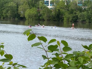 Step outside and launch your kayak right into adventure. River access just steps from your stay!