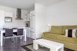 Spacious living room with comfortable seating.
