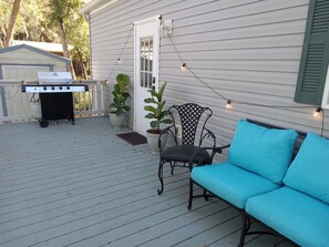The deck is a great place to hang out.