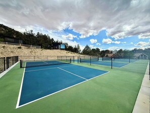 You'll love the private pickleball courts at East Zion Resort