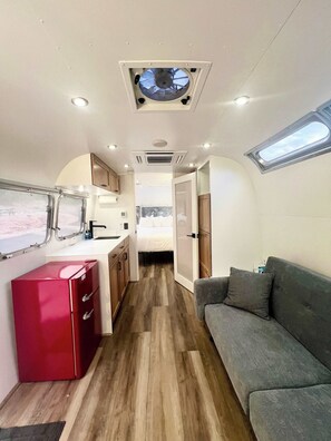 Airstream Dream Kitchen and Living Area