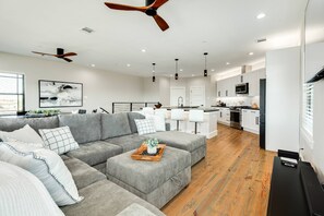 Spacious and bright open living area