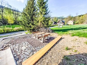 Jardin, Aménagement Paysager, Extérieur Banc, Banc, Pelouse, Cour, Passerelle, Allée, Parc