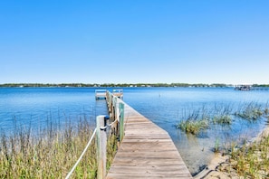 Nestled directly on the Little Lagoon