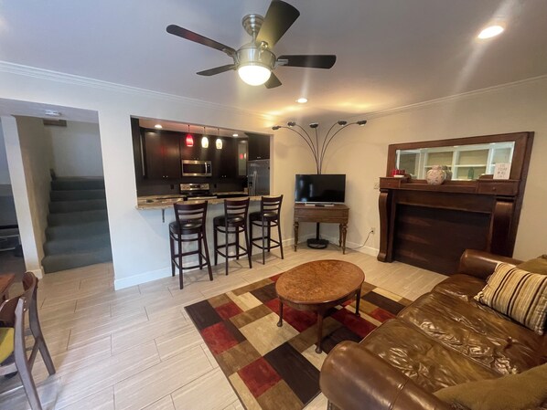 Family room off kitchen