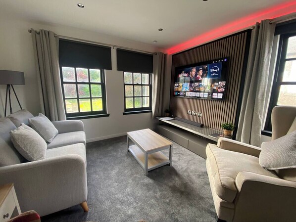 Open Plan Lounge with Media Wall