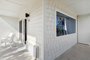 Patio. Exact unit will be assigned upon arrival. Views, colors, and decor may vary.