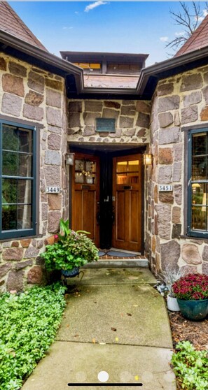 Separate entrances.