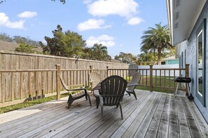 Spacious deck with plenty of room for family and friends to gather.