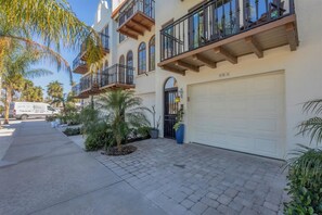 enough space for a vehicle in the garage and a golf cart in the drive.