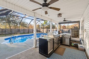 Relax by the Pool with Our Gourmet Outdoor Kitchen