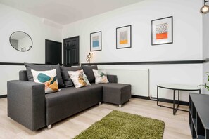Comfortable Living Space featuring:
-Comfortable seating
- Smart TV with Netflix
- 1  Sofa Bed

