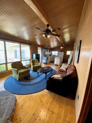 Open concept living room and kitchen