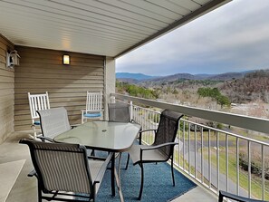Balcony Seating with a Smoky Mountain View