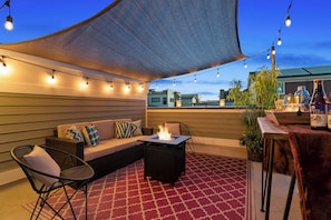 Unit B | Rooftop Patio with Mountain Views