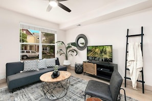Unit C | Sunny Living Room with Smart TV