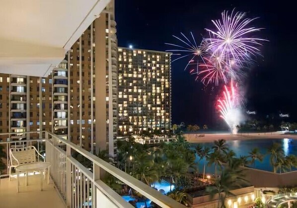 Balcony - fireworks