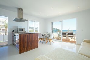 Living-dining room and kitchen