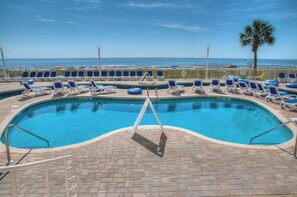 Take a cool dip in the sparkling oceanfront pool.