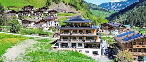 House, Landscape, Hill Station, Home, Village, Rural Area, Human Settlement, Mountain Range, Valley, Slope