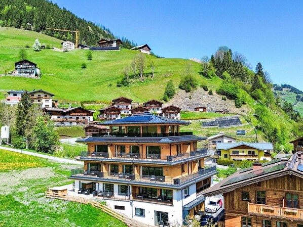 Haus, Bergstation, Zuhause, Gebirge, Dorf, Balkon, Senke, Bergdorf, Alpen, Eco Hotel