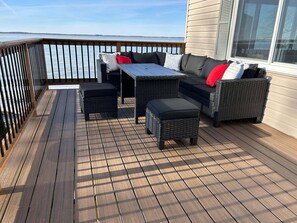 Deck overlooking the lake