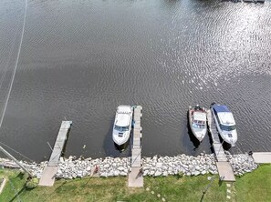 Reserved dock for your stay.  Middle Dock Slip #4