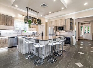 Luxury award-winning kitchen design with high-end appliances 