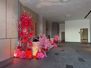 Interior entrance