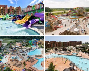 🌊 Kalahari Resort – Just a Short Drive Away!
The outdoor waterpark is now open, and there’s something for everyone year-round. Enjoy the massive indoor waterpark, adventure courses, mini golf, and a variety of great restaurants—all just minutes from the home!