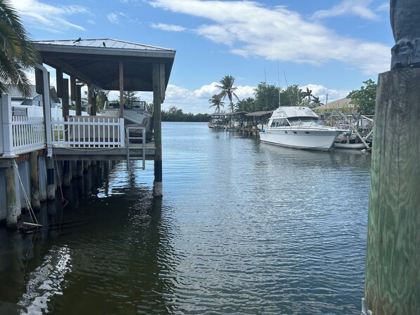 Canal behind home