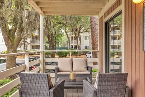 Private Patio Next to Tennis Courts!