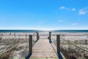 Private boardwalk to the beach