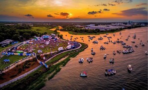 Music festivals like High Water happen at Riverfront Park, minutes from the home