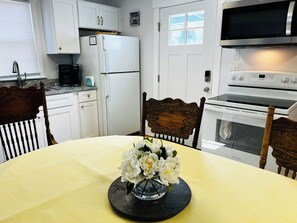 Dining and kitchen area
