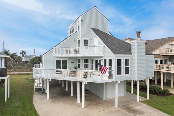 Sandpiper Shores is a designer showcase home a few steps from the beach.