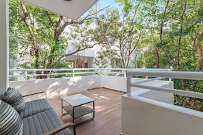 Step outside to your private patio oasis, perfect for morning coffee and tranquility.