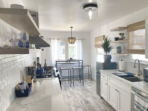 Open to the living space for optimal light and views